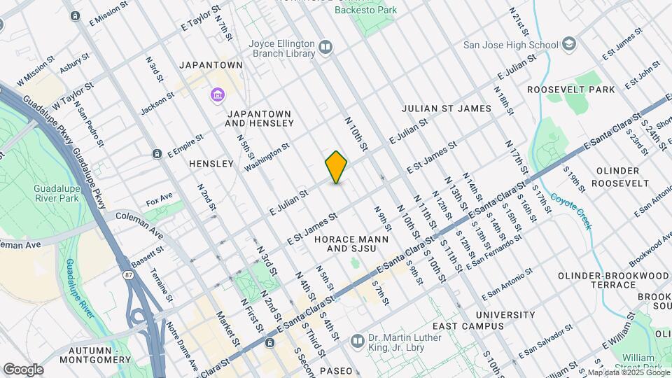 265 N 8th St Map and Location Details