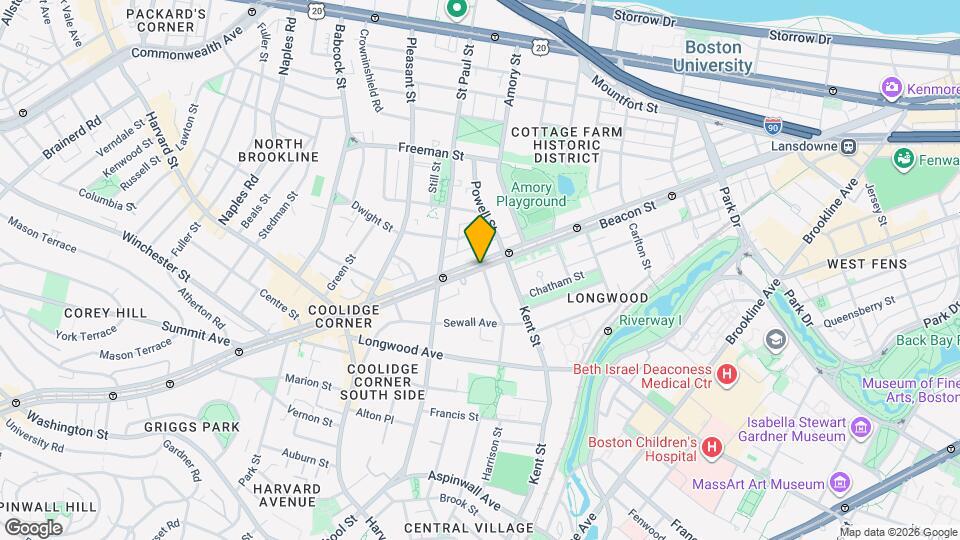 1207 Beacon St Mapa y Detalles de la Ubicación