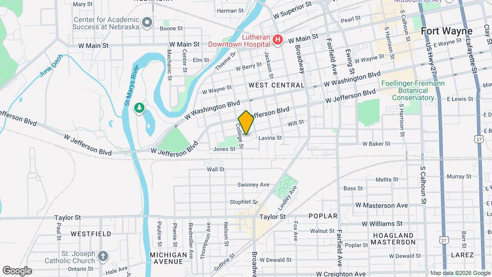 1125 Wilt St Map and Location Details