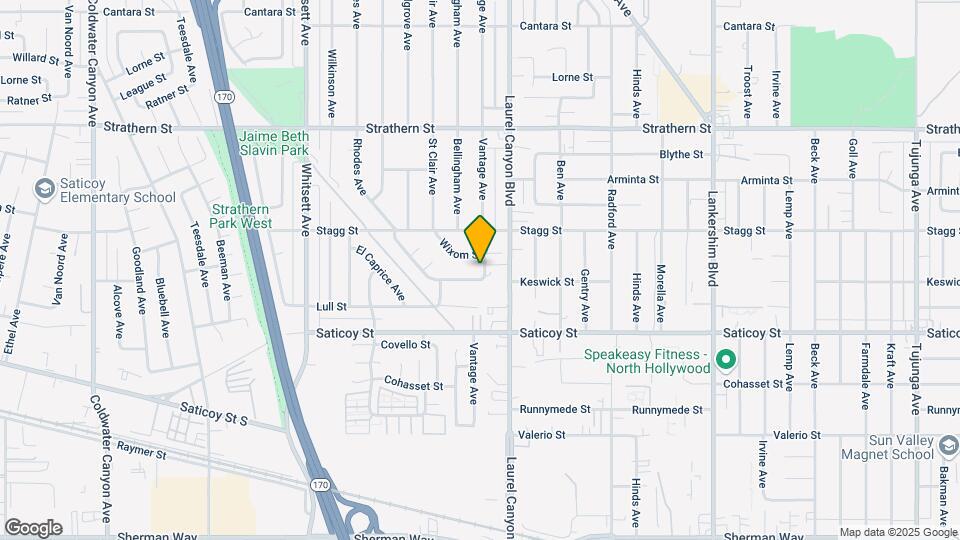 7701 Vantage Ave Map and Location Details
