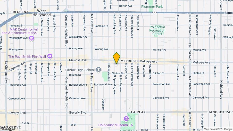 642 N Spaulding Ave Map and Location Details