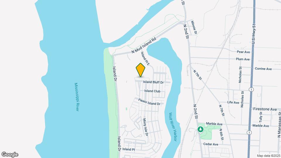 154 Island Bluff Dr Map and Location Details