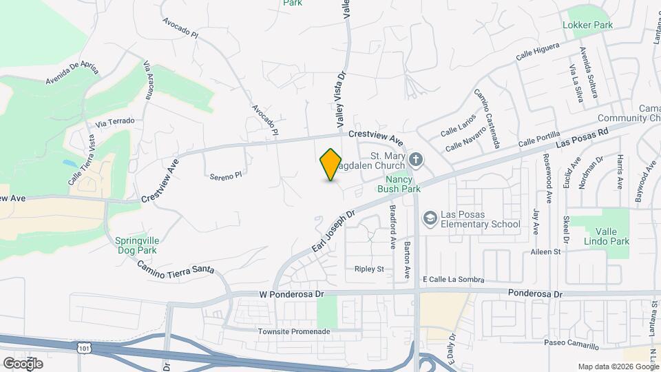 121 Calle Vista Mapa y Detalles de la Ubicación