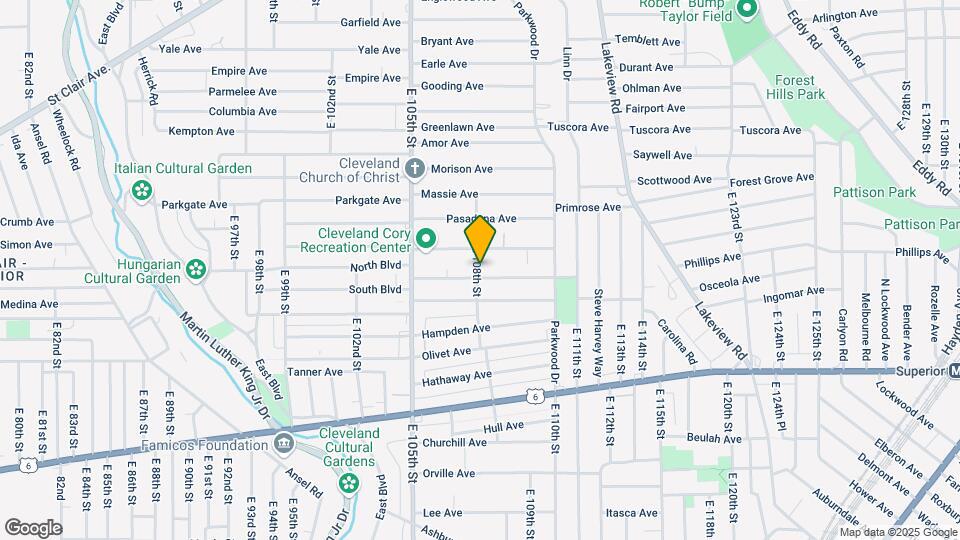 10803 Grantwood Ave Map and Location Details