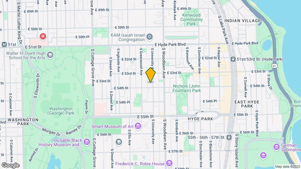 5336 S University Ave Map and Location Details