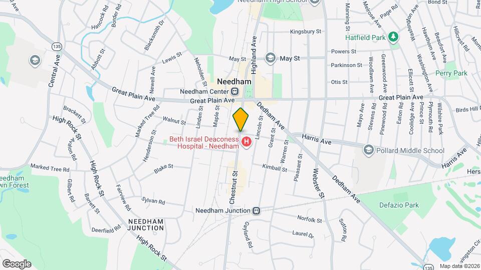 Chesnut Hollow Apt in Needham Map and Location Details