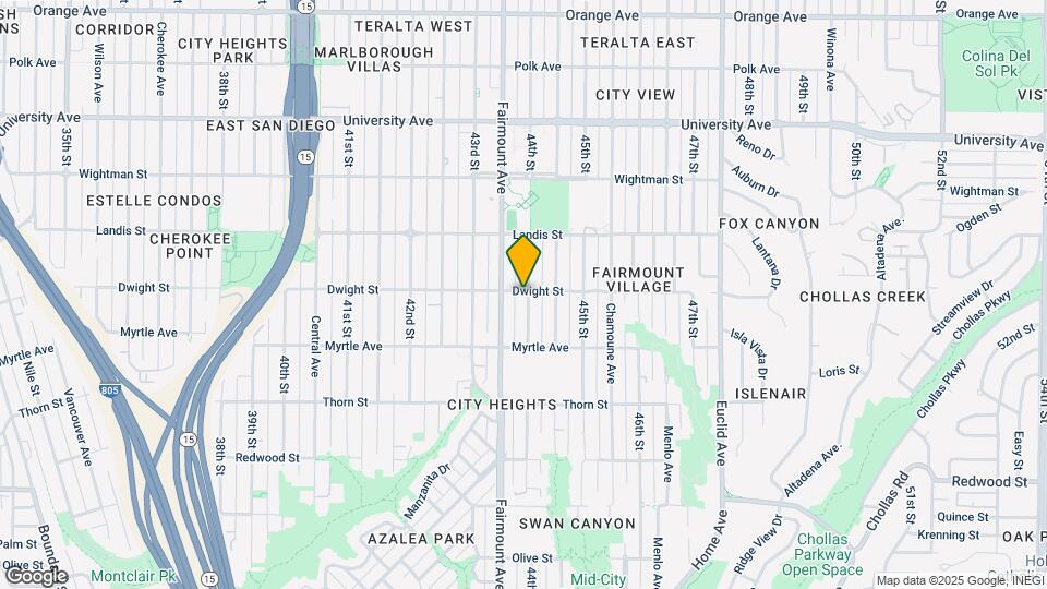 3596 44th St Map and Location Details