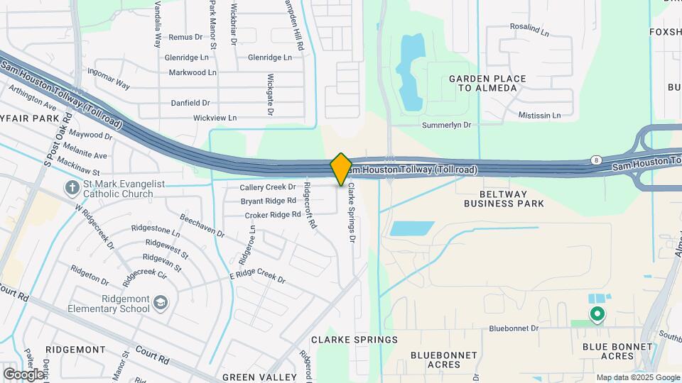 15715 Ridgegate Rd Map and Location Details