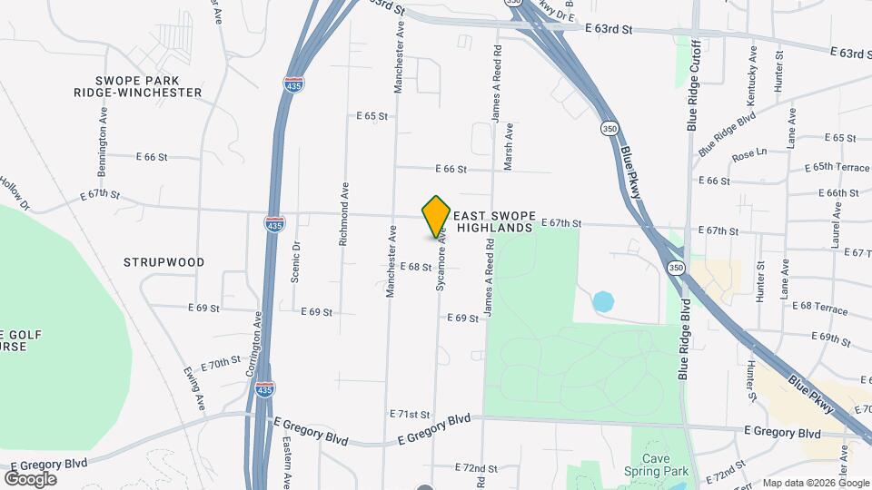 6724 Sycamore Ave Map and Location Details