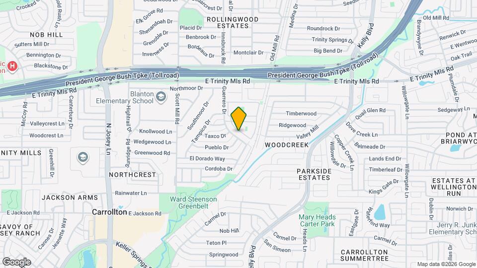 2418 Guerrero Dr Map and Location Details