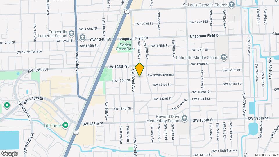 12930 SW 81st Ave Map and Location Details