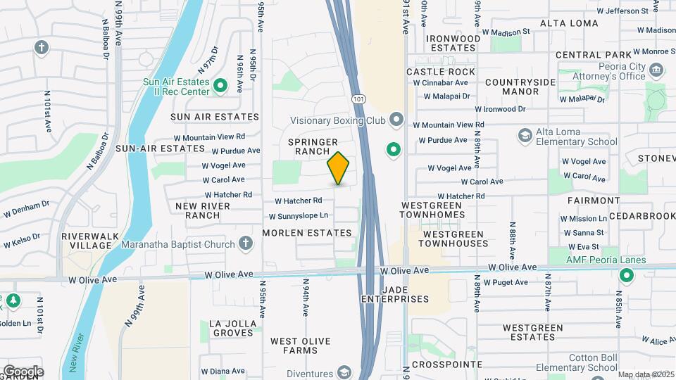 9431 N 93rd Ave Mapa y Detalles de la Ubicación