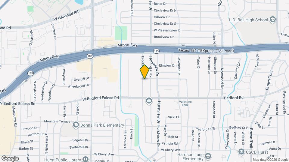 1332 Brookside Dr Map and Location Details