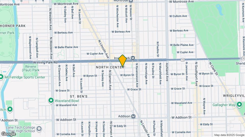 1909 W Larchmont Ave Map and Location Details