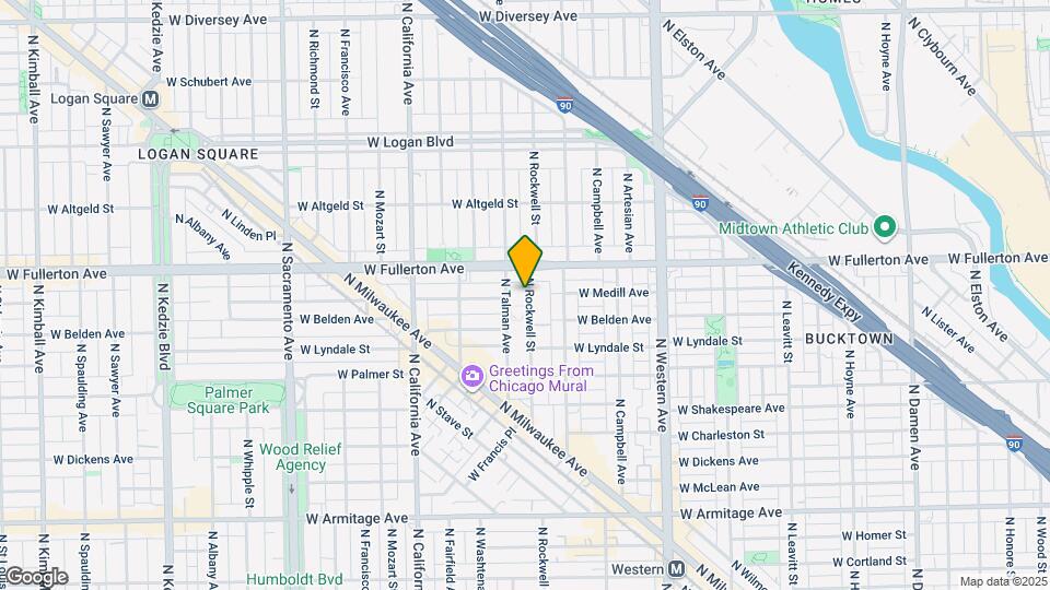 2328 N Rockwell St Map and Location Details