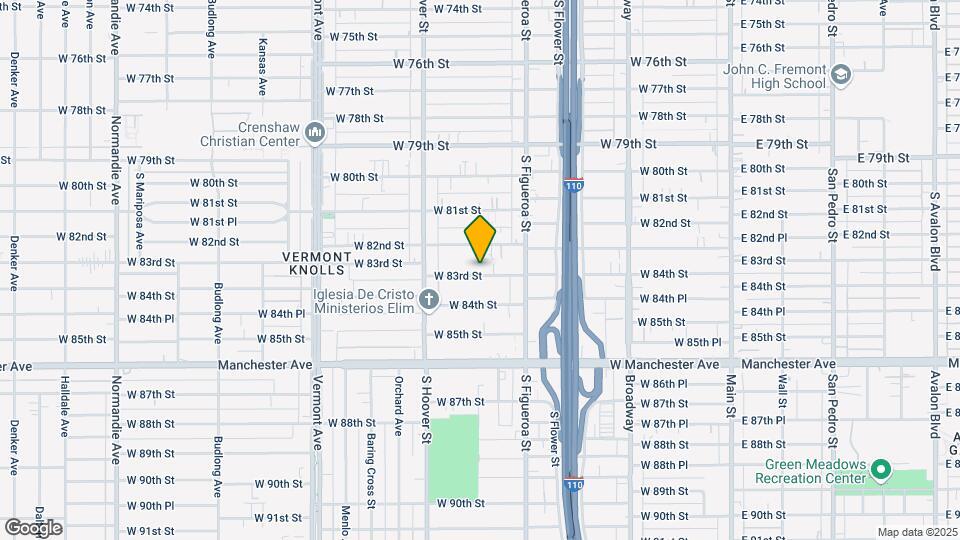617, 617 1/2, 619 W 83rd St. Mapa y Detalles de la Ubicación