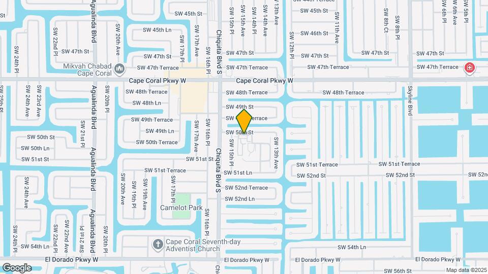 1502 SW 50th St Map and Location Details