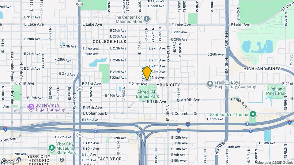 3114 E 21st Ave Map and Location Details