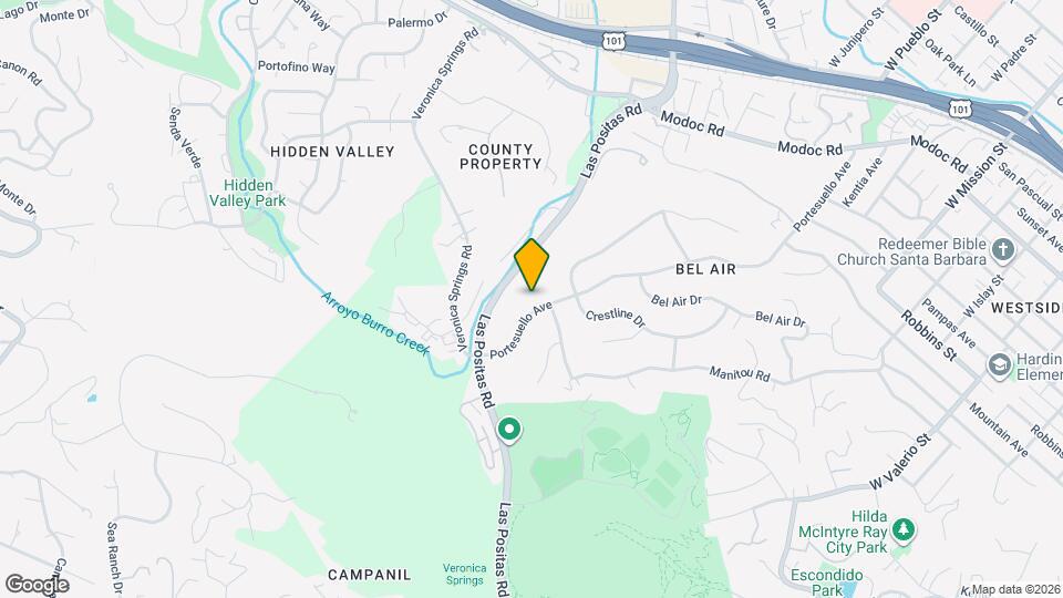 1440 Portesuello Ave Map and Location Details