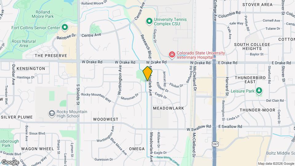 2709 Meadowlark Ave Map and Location Details
