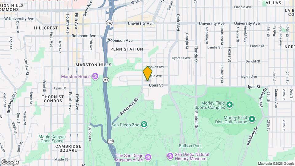 1428 Upas St Mapa y Detalles de la Ubicación