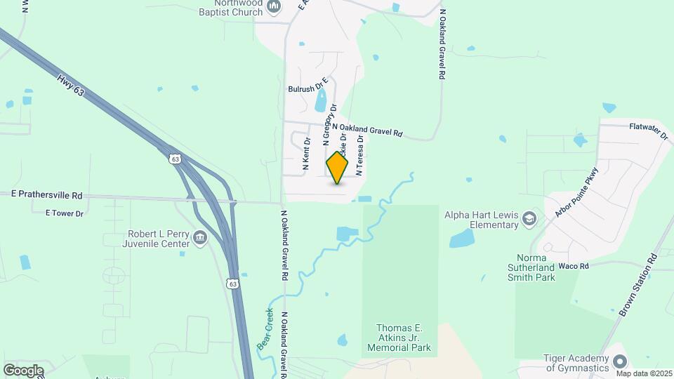 2623 E Oakbrook Dr Map and Location Details