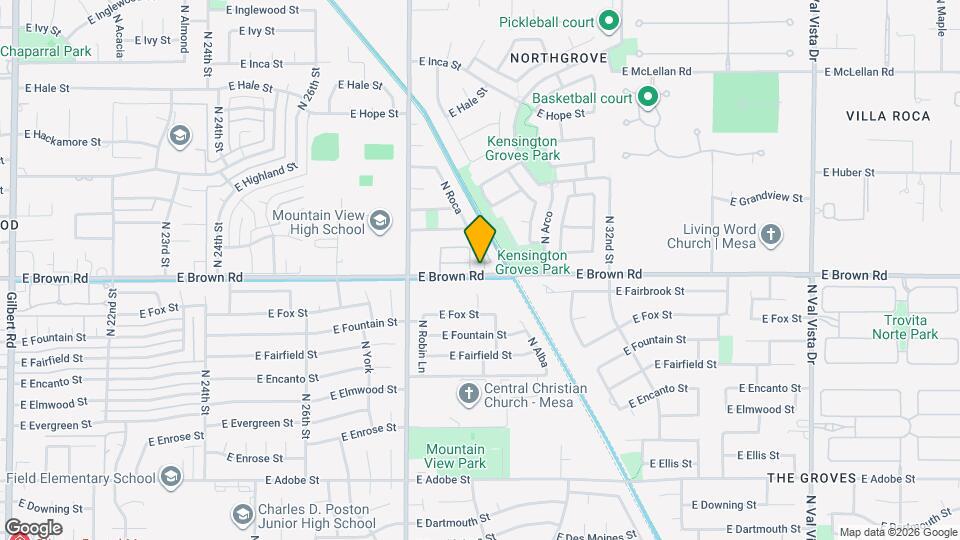 2930 E Brown Rd Mapa y Detalles de la Ubicación