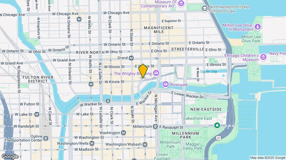 403 N Wabash Ave Map and Location Details