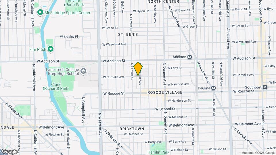 2137 W Cornelia Ave Mapa y Detalles de la Ubicación
