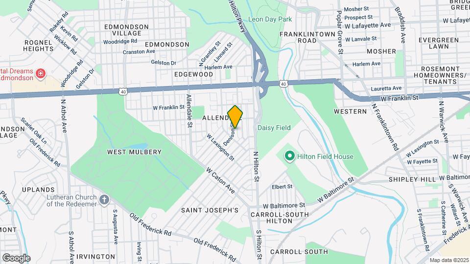 313 Denison St Map and Location Details