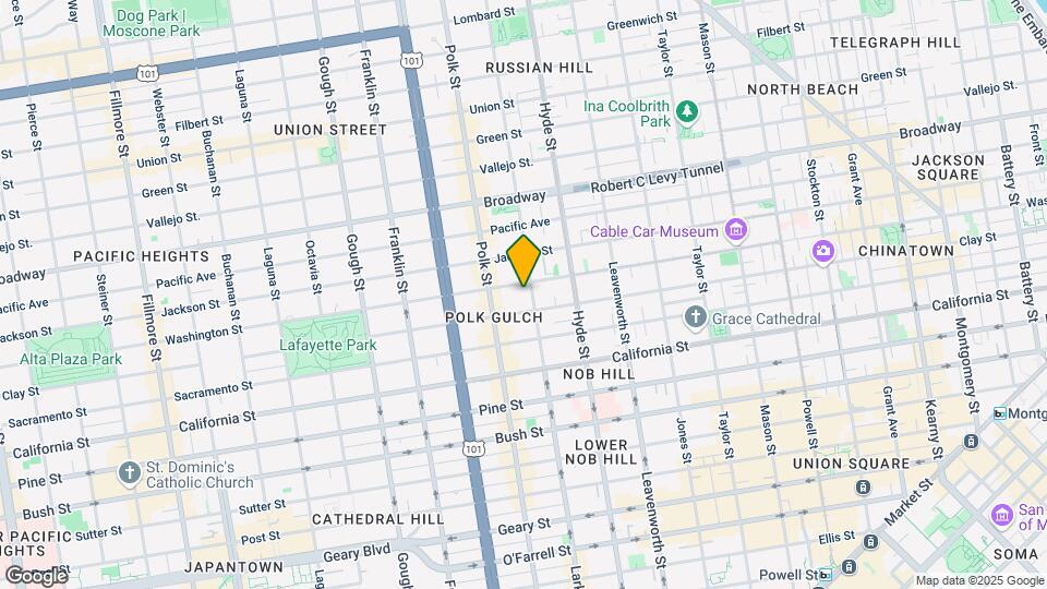 1631 Larkin St Mapa y Detalles de la Ubicación