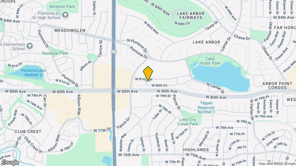 6965 W 80th Cir Map and Location Details