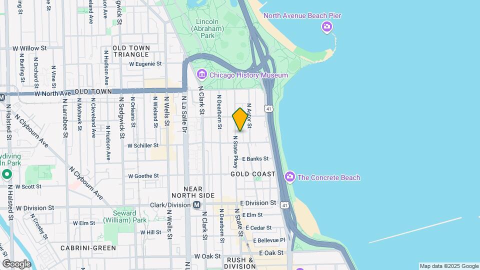1419 N State Pkwy Map and Location Details