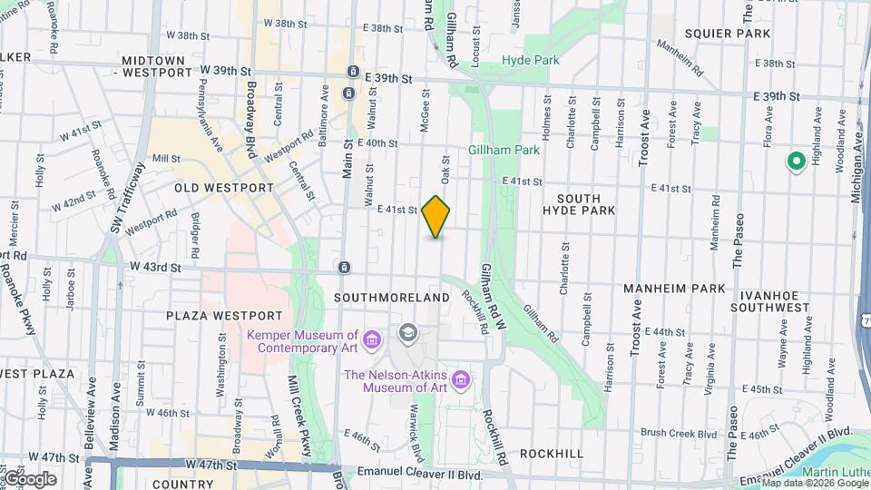 4132 Oak St Map and Location Details