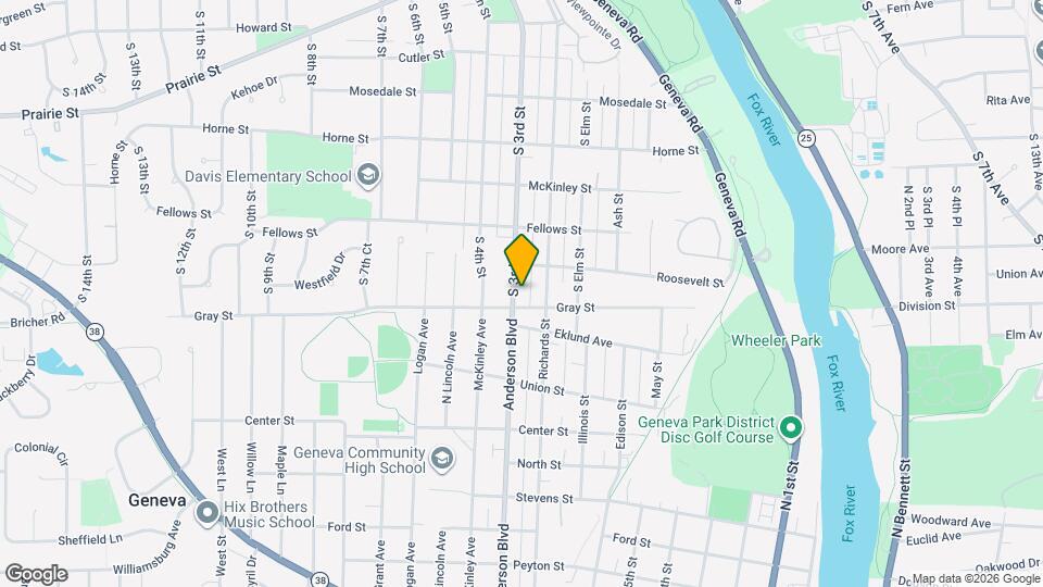 1428 S 3rd St Map and Location Details