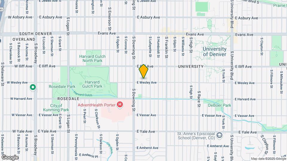 2390 S Marion St Map and Location Details