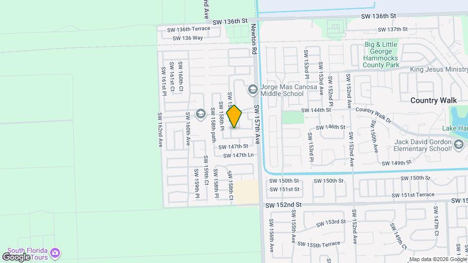 14551 SW 158th Ct Map and Location Details