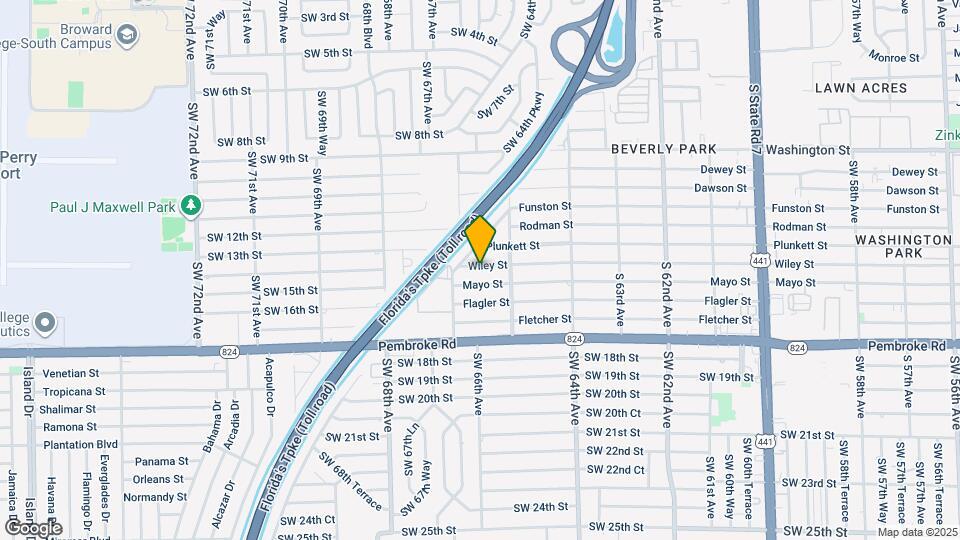 6524 Wiley St Map and Location Details