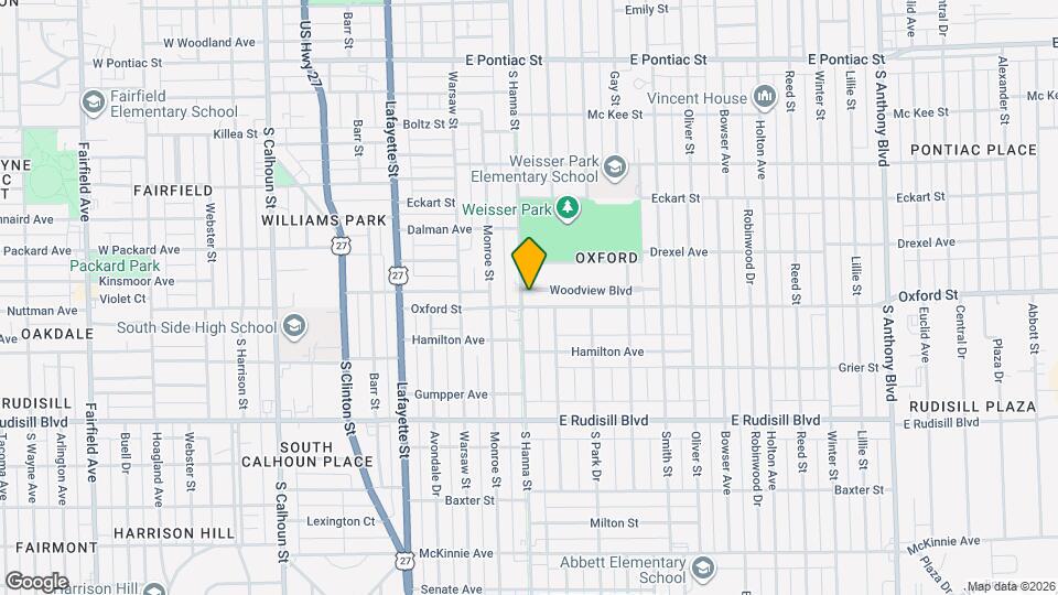 3409 S Hanna St Map and Location Details