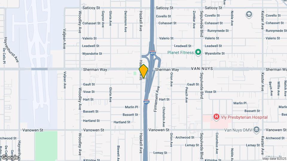 7114 Haskell Ave, Unit 2 - 1st floor Map and Location Details