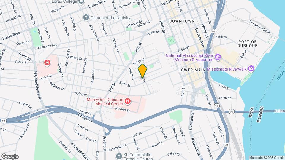 705 W 3rd St Map and Location Details