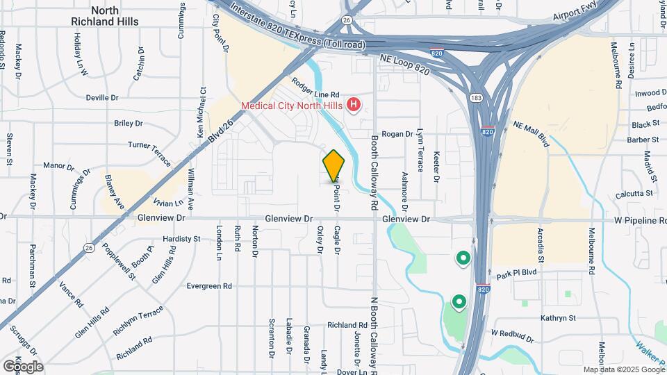 7520 Denney Dr Map and Location Details