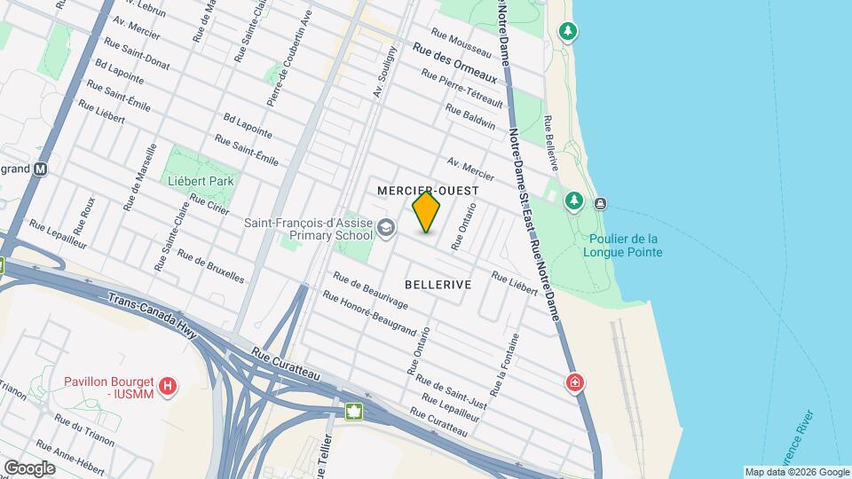 2077 Liébert Rue Map and Location Details