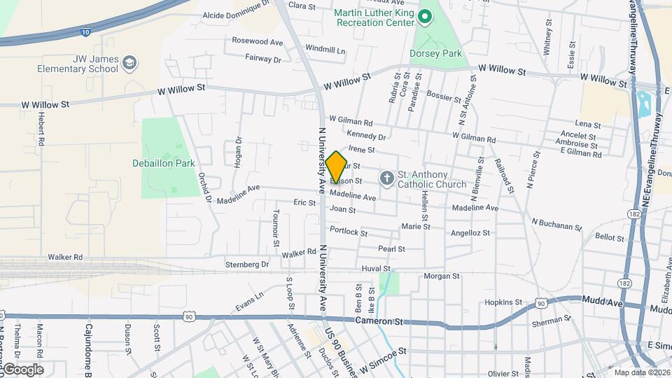 900 Madeline Ave Map and Location Details