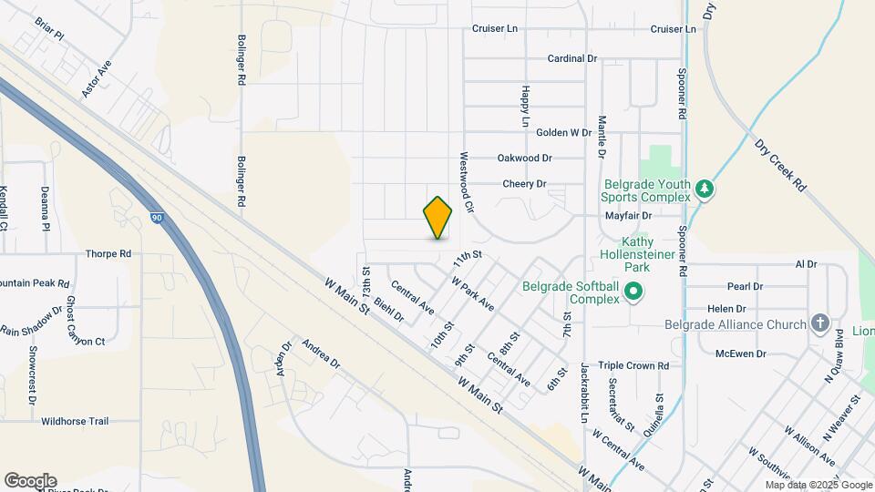 1502 Butler Creek Ave Map and Location Details