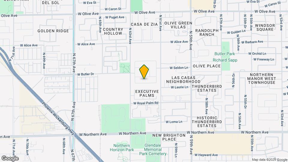 6206 W Laurie Ln Map and Location Details