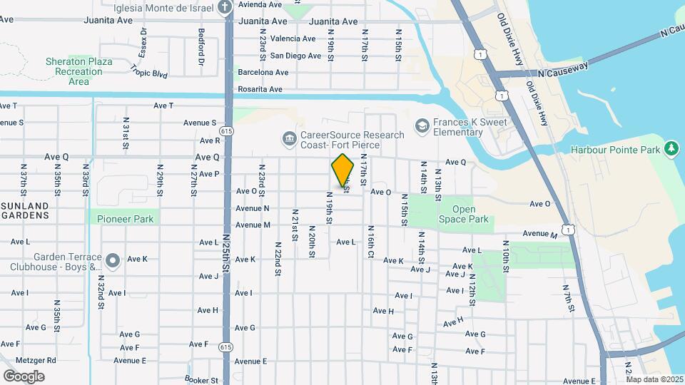 1601 N 18th St Map and Location Details