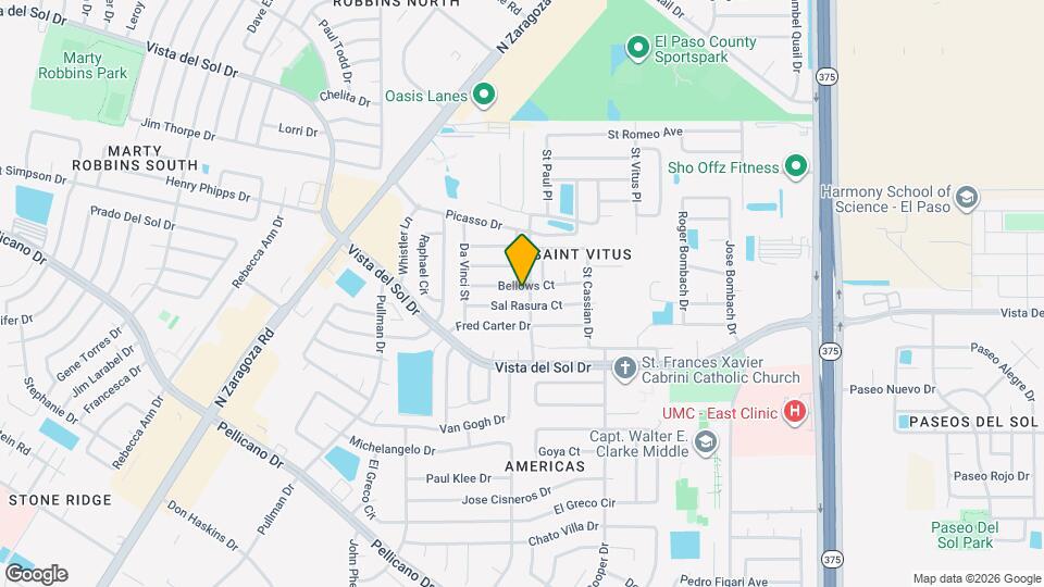 12052 Bellows Ct Map and Location Details