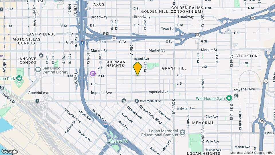 2537 K St Mapa y Detalles de la Ubicación