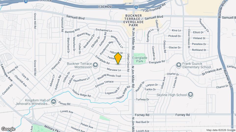 5806 Everglade Rd Mapa y Detalles de la Ubicación